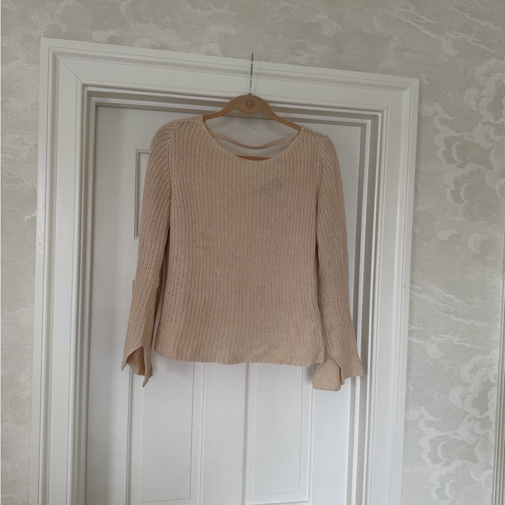 Theory Cream Knit Pullover
